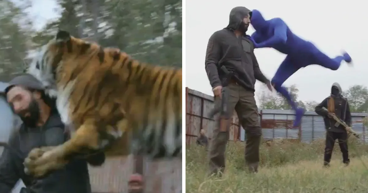 Tras ver esto, nunca mirarás igual al tigre de "The Walking Dead"