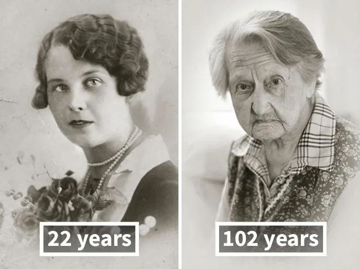 Anna Vašinová, 22 Years Old (After Wedding), 102 Years Old