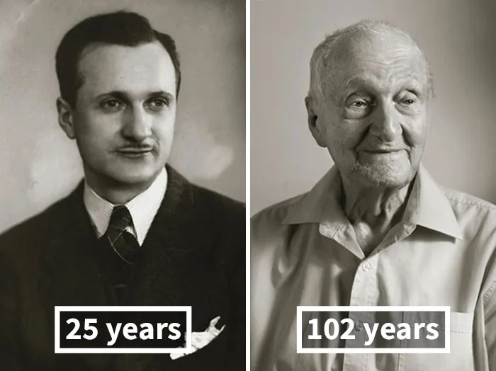 Antonín Kovář, 25 Years Old (Bandmaster Of His Own Band), 102 Years Old