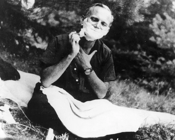 Pope John Paul II Shaving