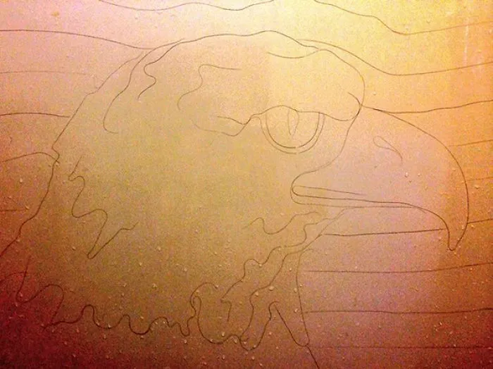 This Girl Accidentaly Created A "Drawing" Using Her Shower Hair, And Now She Can't Stop