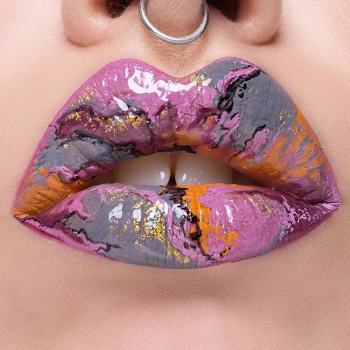 Marble Lips Are The Newest Makeup Trend Going Viral On Instagram