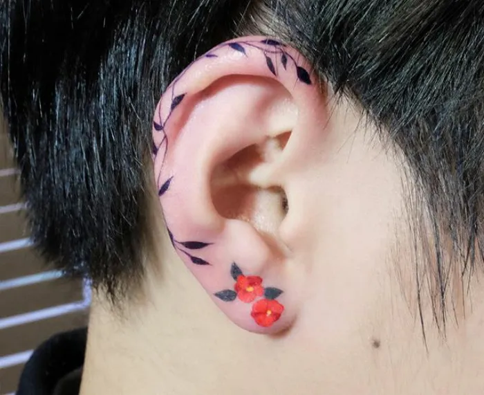Floral Earscape Art