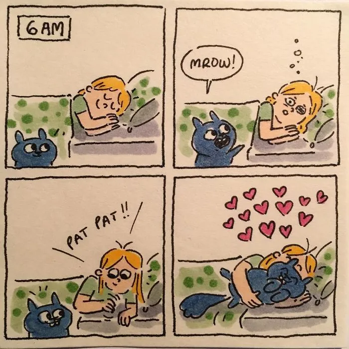 I Capture What It's Like Living With My Cats