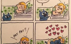I Capture What It's Like Living With My Cats