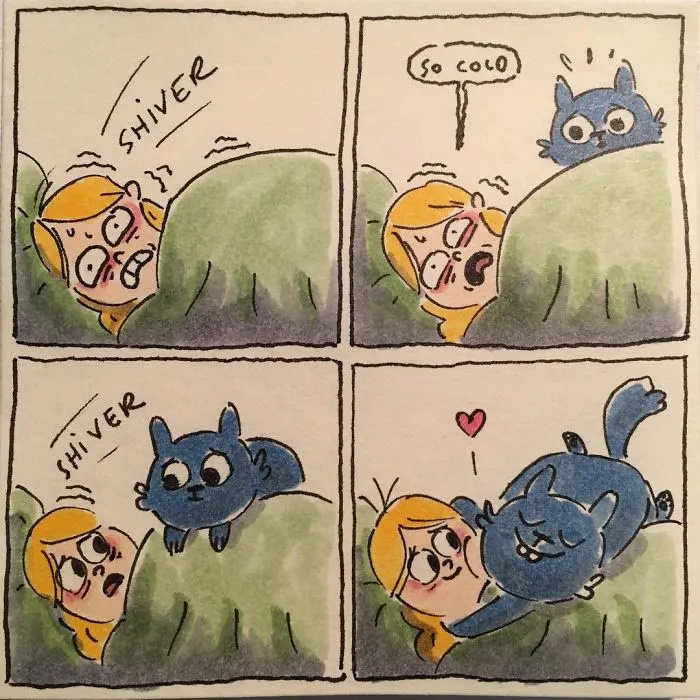 I Capture What It's Like Living With My Cats