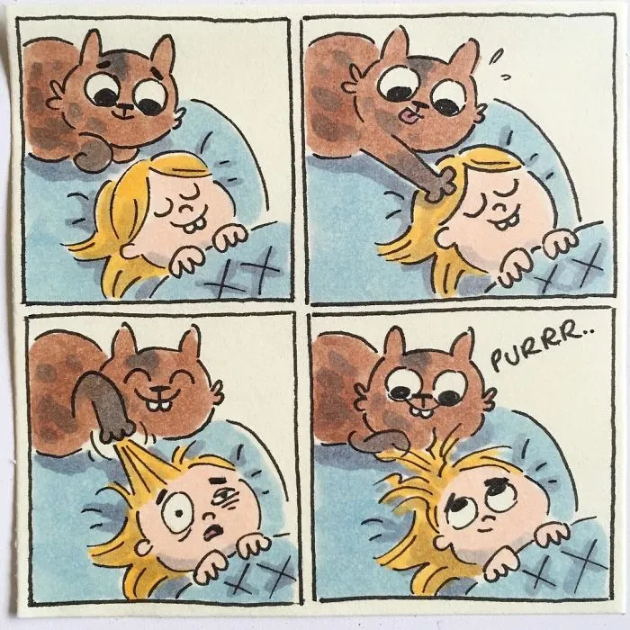 I Capture What It's Like Living With My Cats