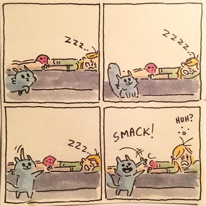 I Capture What It's Like Living With My Cats