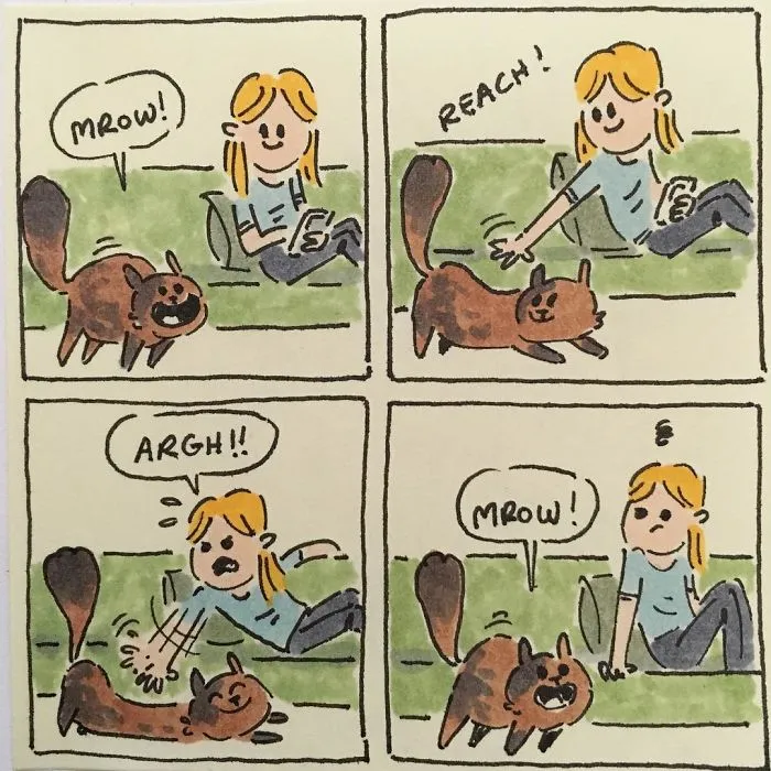 I Capture What It's Like Living With My Cats