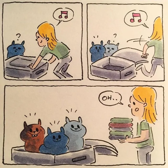 I Capture What It's Like Living With My Cats