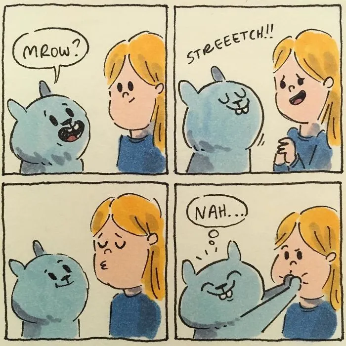 I Capture What It's Like Living With My Cats