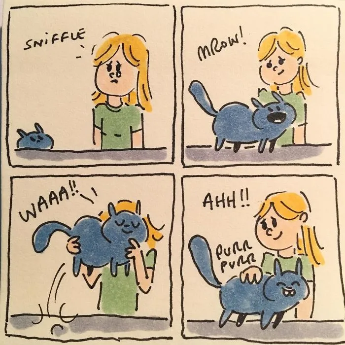 I Capture What It's Like Living With My Cats