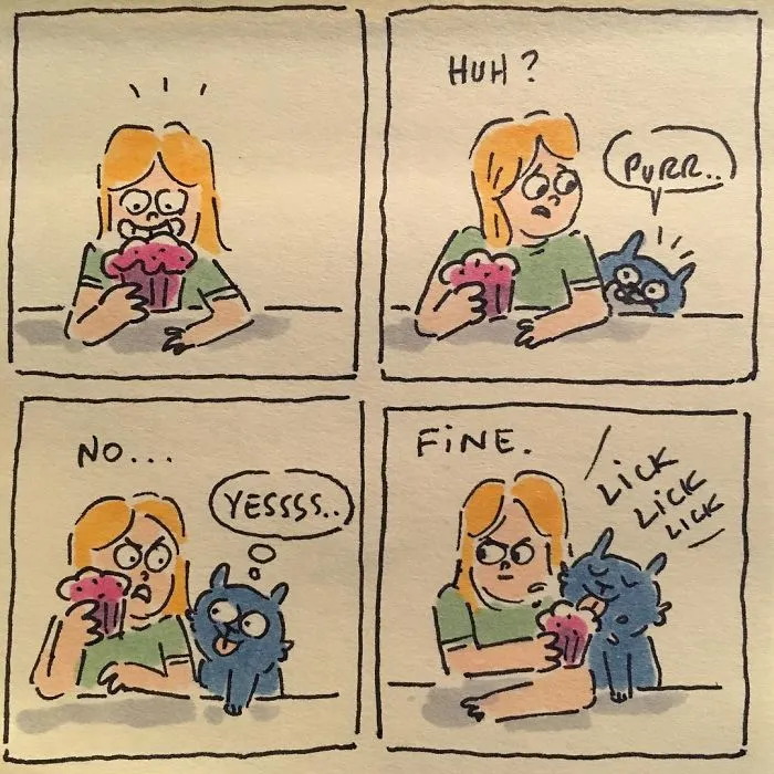 I Capture What It's Like Living With My Cats