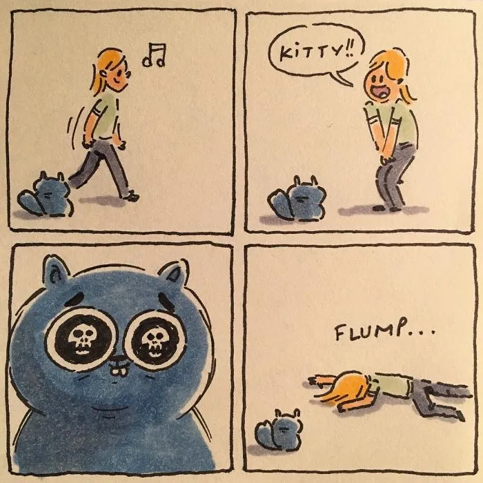 I Capture What It's Like Living With My Cats