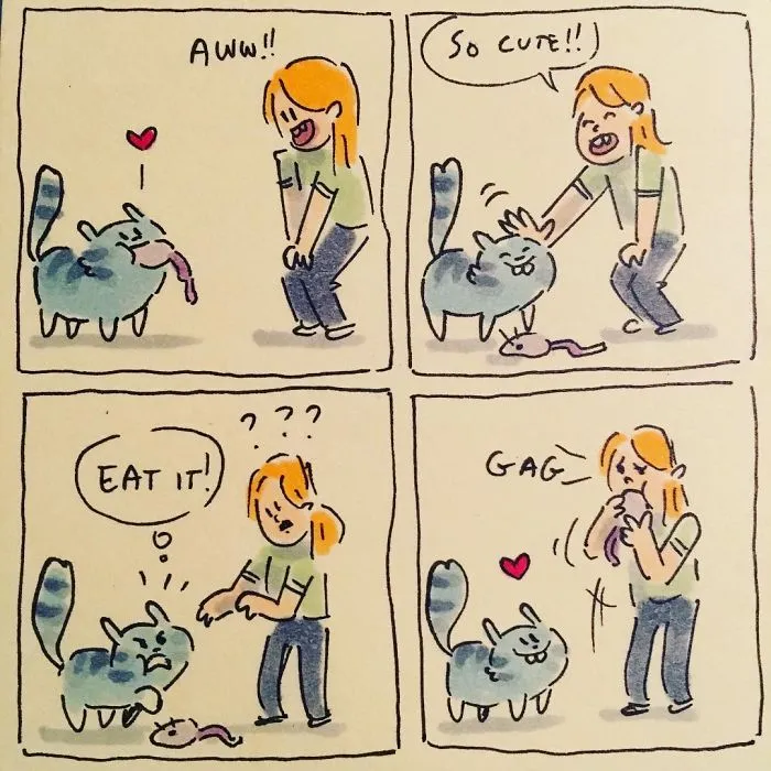 I Capture What It's Like Living With My Cats