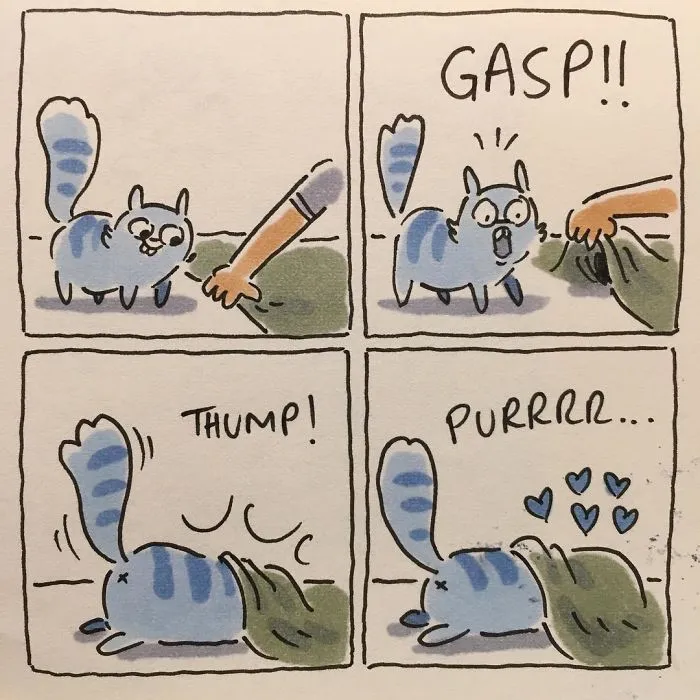 I Capture What It's Like Living With My Cats