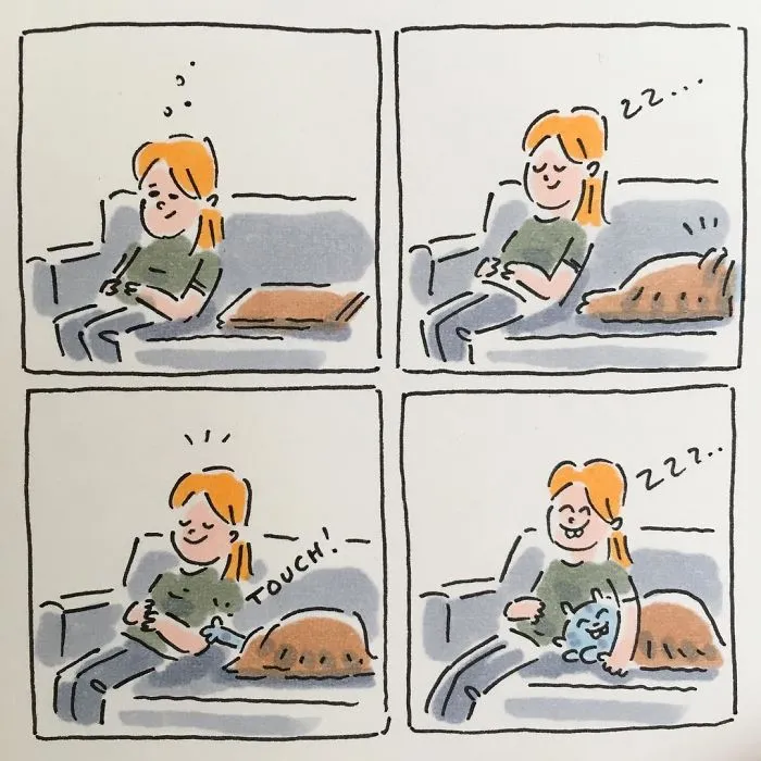 I Capture What It's Like Living With My Cats