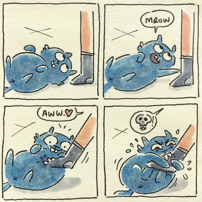 I Capture What It's Like Living With My Cats