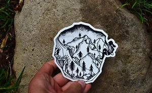 My Hand Drawn Wild Slice Nature Sticker Designs