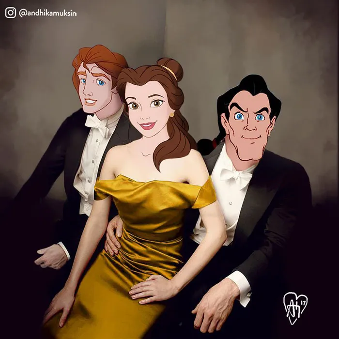 Artist Photoshops Disney Princesses Into Celebrity Photos