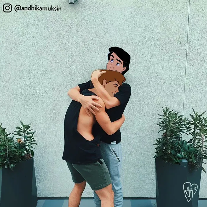 Este artista photoshopea a personajes Disney en las fotos de celebridades