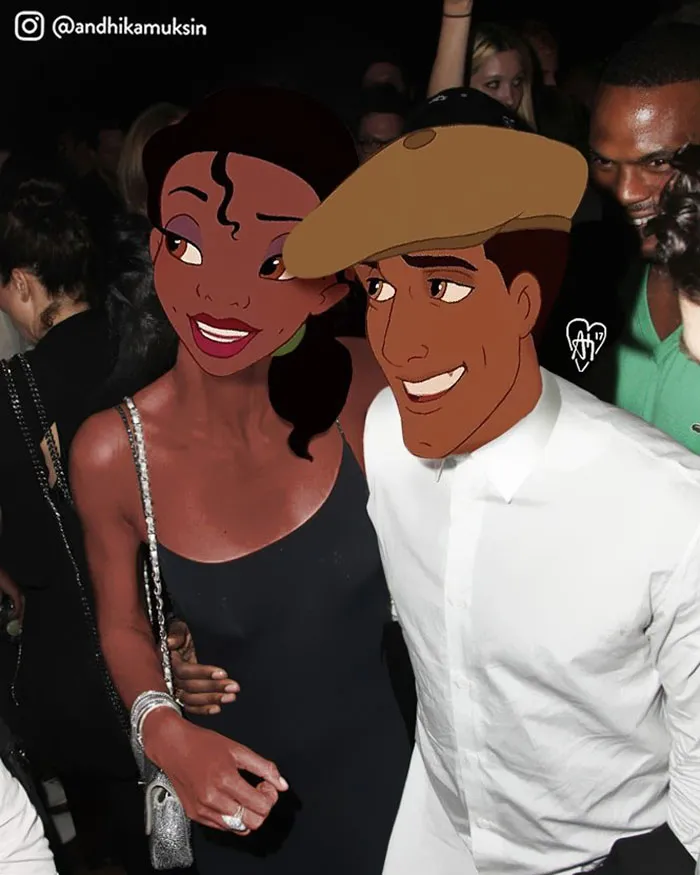 Artist Photoshops Disney Princesses Into Celebrity Photos