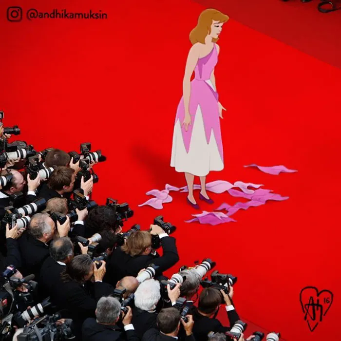 Artist Photoshops Disney Princesses Into Celebrity Photos