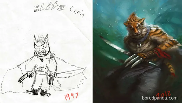 Progress Of Tiger By Dustin Walker