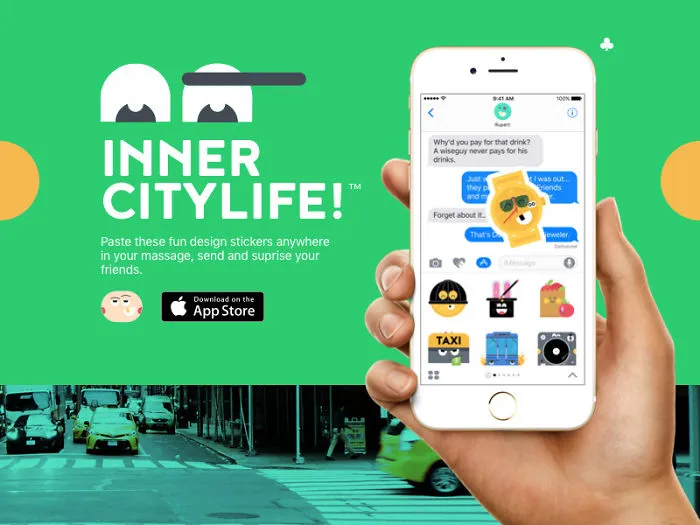 "Inner City Life!" Is A Fresh And Juicy Sticker Pack For Imessage.