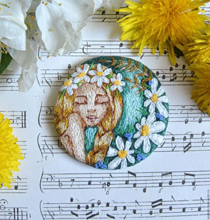 Russian Artist Anna Fedorenko Creates Tiny Replicas Of Paintings Using Embroidery