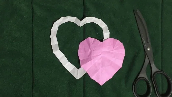 Cut Out "Two Hearts" With Just One Straight Cut