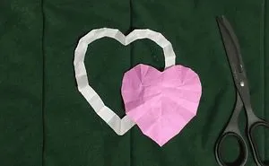 Cut Out "Two Hearts" With Just One Straight Cut