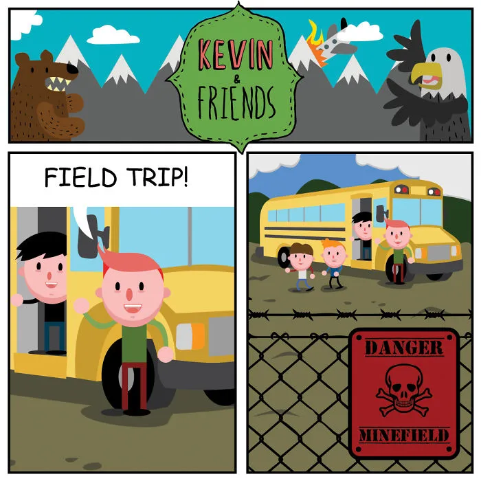 Dark Comics About A Horrible Optimist Kevin (14 New Pics)