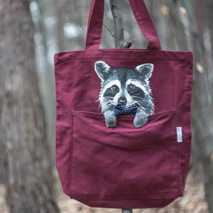 Forever Together: Hand-Painted Shoulder Bags With Animals In A Pocket