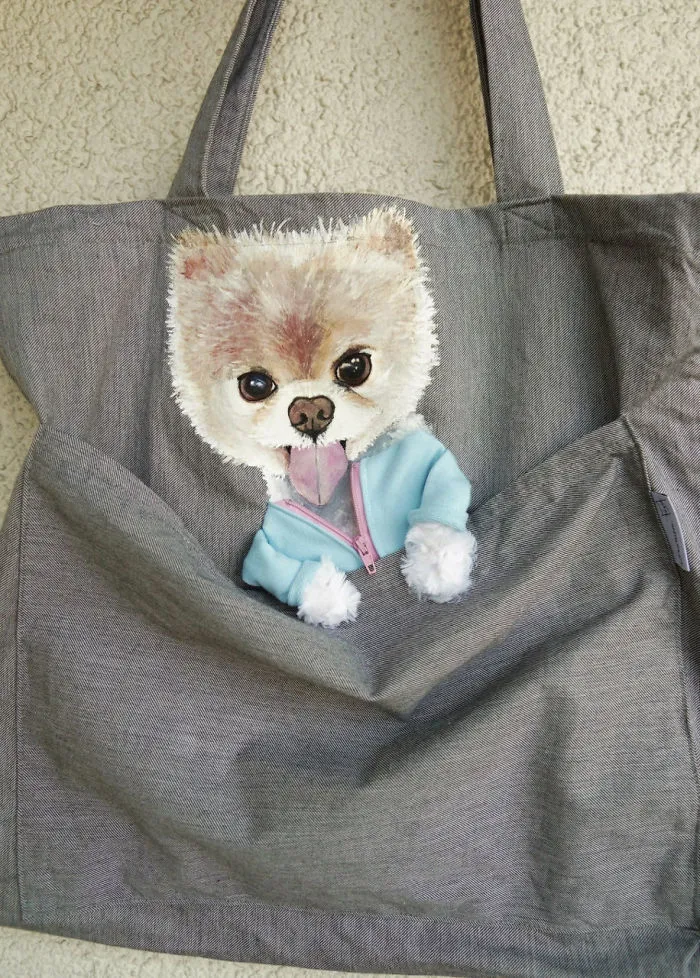 Forever Together: Hand-Painted Shoulder Bags With Animals In A Pocket
