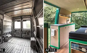 We Converted An Old Cargo Van Into A Mobile Home - We Live In It For 6 Months Now