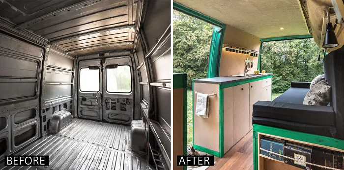 We Converted An Old Cargo Van Into A Mobile Home - We Live In It For 6 Months Now
