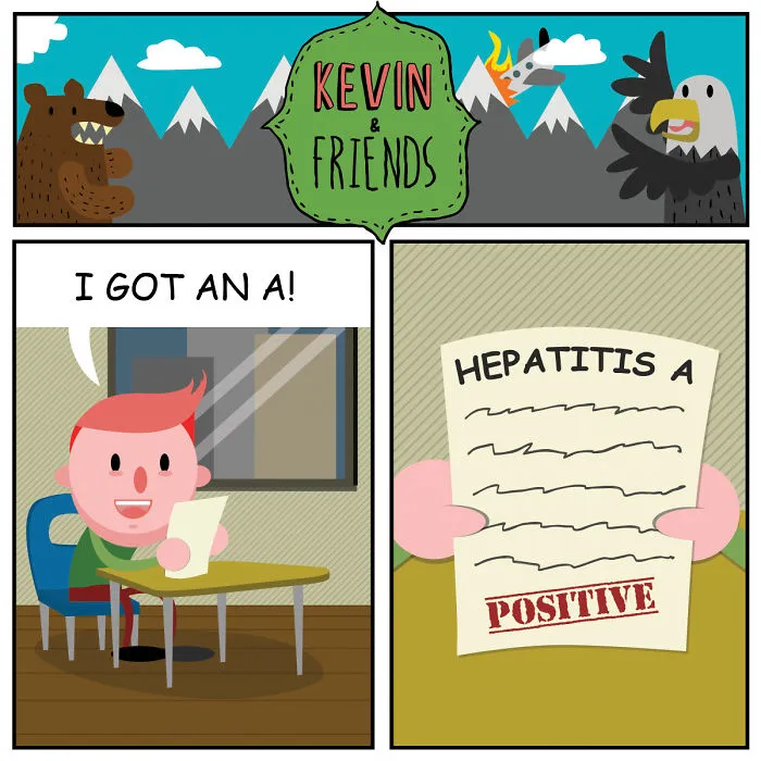 Dark Comics About A Horrible Optimist Kevin (14 New Pics)