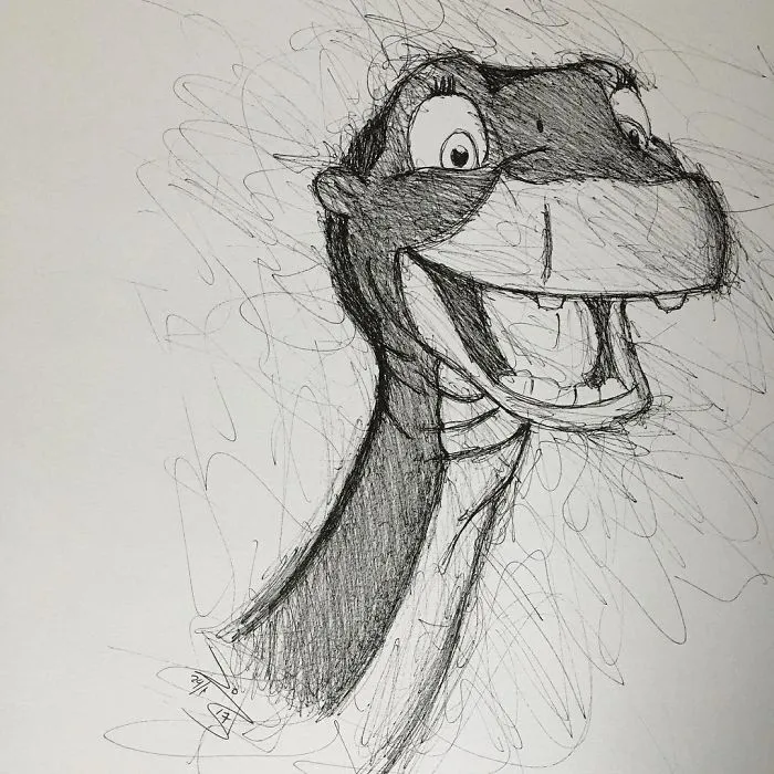 He garabateado a mis personajes de animación favoritos