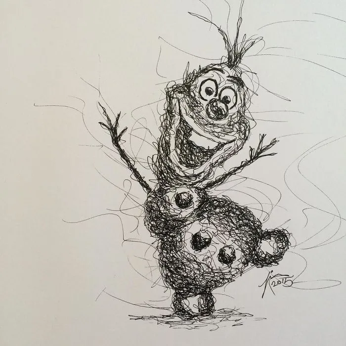 He garabateado a mis personajes de animación favoritos