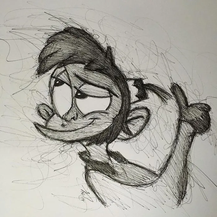 He garabateado a mis personajes de animación favoritos