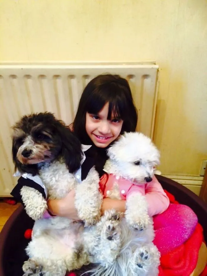 My Daughter With Molly And Claud. It Was Their Birthday!