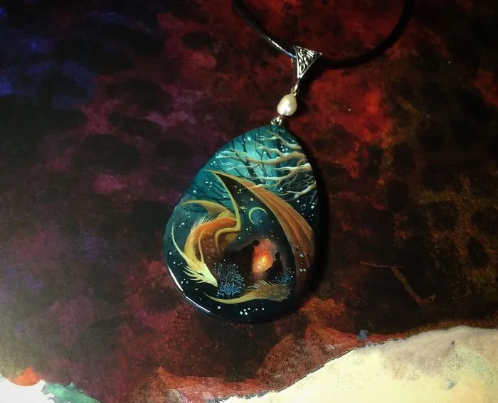 Dragons And Koi On Wood And Stone