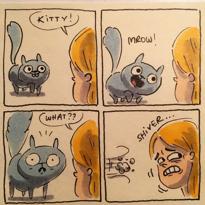 I Capture What It's Like Living With My Cats