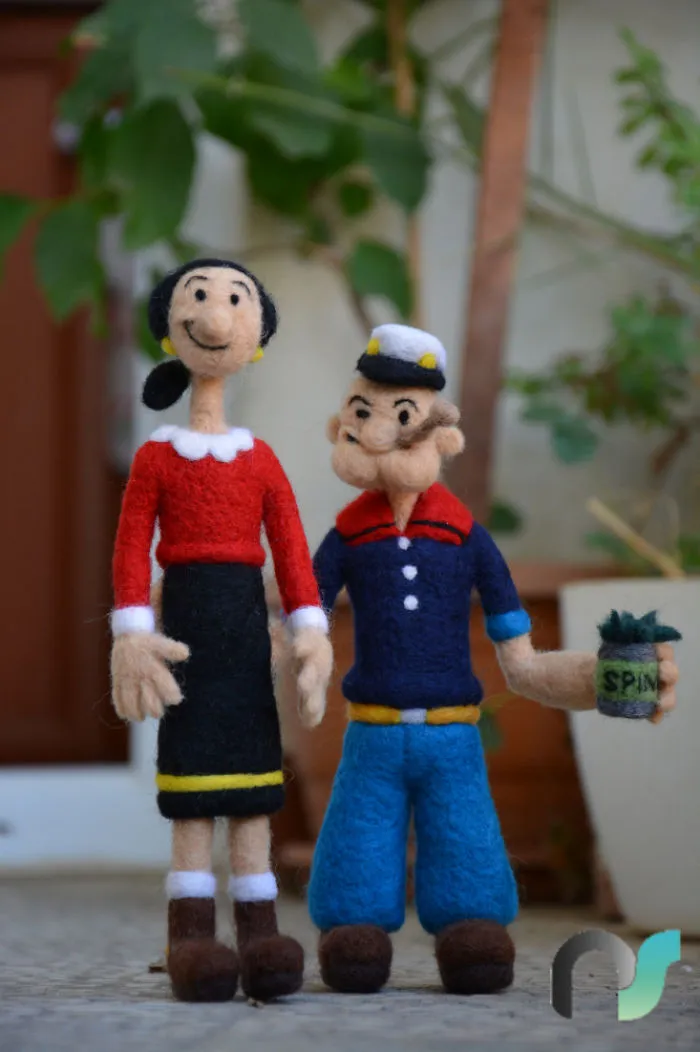 Needle Felted Popeye