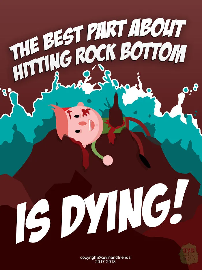 Dark Comics About A Horrible Optimist Kevin (14 New Pics)