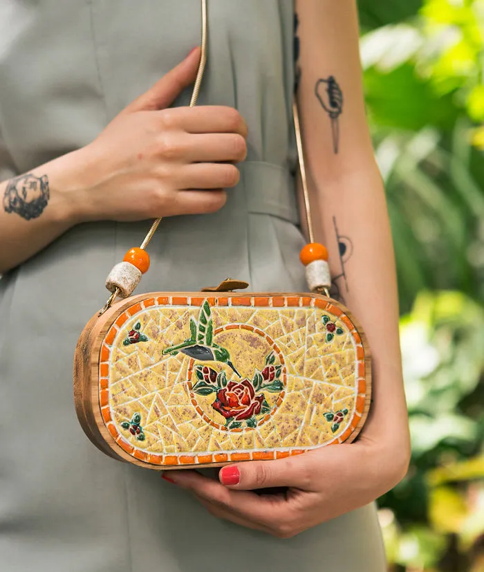 I'm Reconnecting With Nature By Creating Wood And Ceramic Mosaic Bags