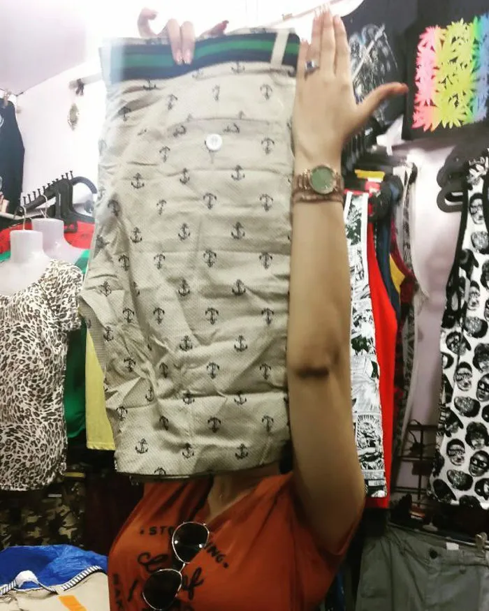 She Sent Me This when I asked her "How Long The Short Pants Were?