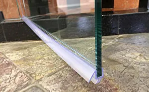 How To Prevent Frameless Shower Enclosure Water Leaks & Close Door Gaps With Shower Door Sweeps