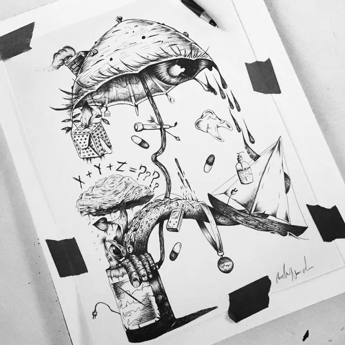 I Turn My Anxiety Into Surrealistic Art
